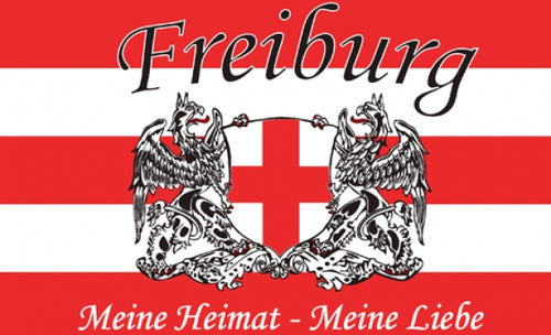 Freiburg Meine Heimat - Meine Liebe Fahne / Flagge 90x150 cm