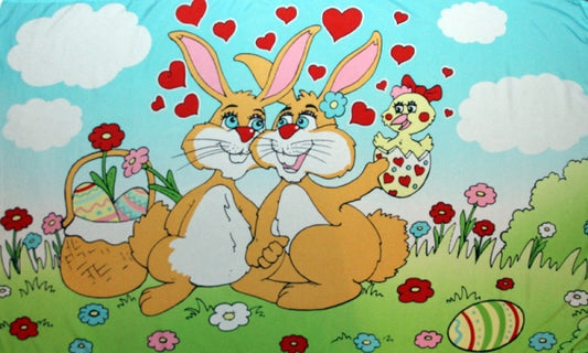 Frohe Ostern Fahne / Flagge 90x150 cm Motiv 10