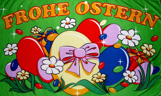 Frohe Ostern Fahne / Flagge 90x150 cm Motiv 7
