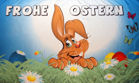 Frohe Ostern Fahne / Flagge 90x150 cm Motiv 9