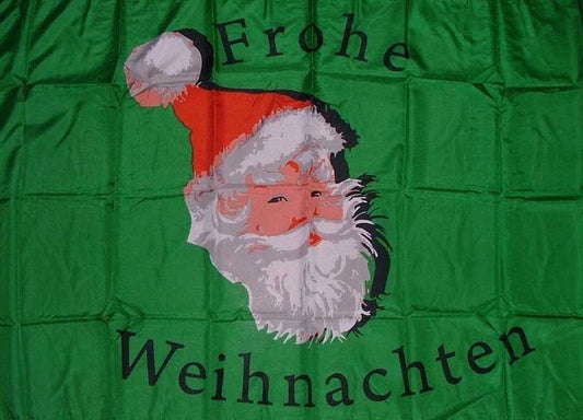 Frohe Weihnachten Weihnachtsmann Fahne / Flagge 90x150 cm (Motiv 2)