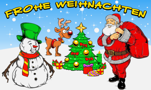 Frohe Weihnachten Fahne / Flagge 90x150 cm (Motiv 2)