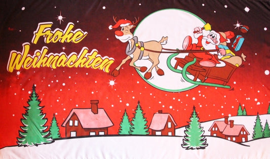 Frohe Weihnachten Fahne / Flagge 90x150 cm (Motiv 5)