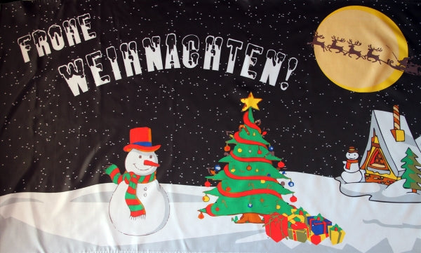 Frohe Weihnachten Fahne / Flagge 90x150 cm (Motiv 6)