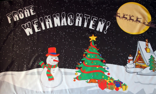 Frohe Weihnachten Fahne / Flagge 90x150 cm (Motiv 6)
