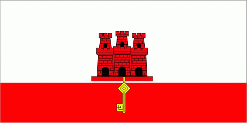Gibraltar Fahne / Flagge 90x150 cm