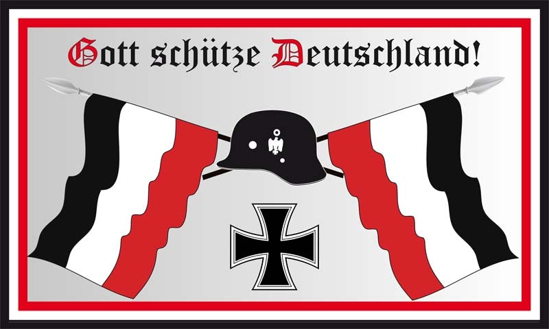 Gott schütze Deutschland Fahne / Flagge 90x150 cm