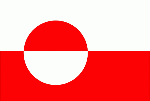Grönland Fahne / Flagge 90x150 cm