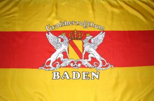Großherzogtum Baden mit Schrift Fahne / Flagge 90x150 cm