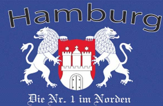 Hamburg - Die Nr.1 im Norden Fahne / Flagge 90x150 cm