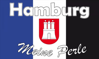 Hamburg meine Perle Motiv 3 Fahne / Flagge 90x150 cm