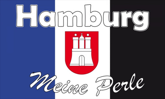 Hamburg meine Perle Motiv 3 Fahne / Flagge 90x150 cm