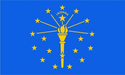 Indiana Fahne / Flagge 90x150 cm