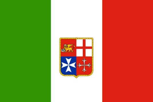 Italien mit Wappen Zivil Fahne / Flagge 90x150 cm