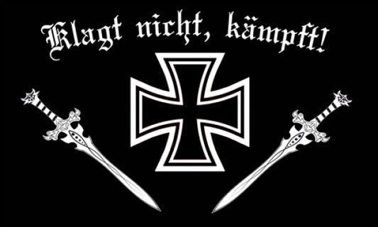 Klagt nicht, Kämpft Fahne / Flagge 90x150 cm