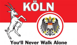 Köln You'll Never Walk Alone Fahne / Flagge 90x150 cm