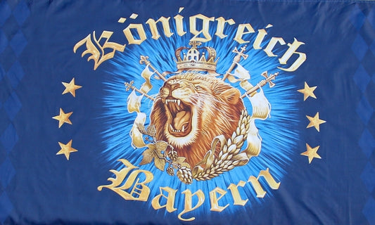 Königreich Bayern Motiv 2 Fahne / Flagge 90x150 cm
