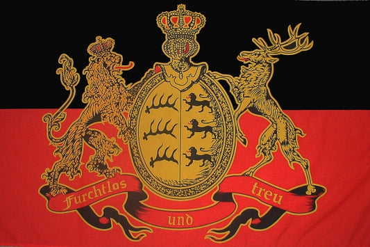 Königreich Württemberg (Motiv 4) "großes Wappen" Fahne / Flagge 90x150 cm