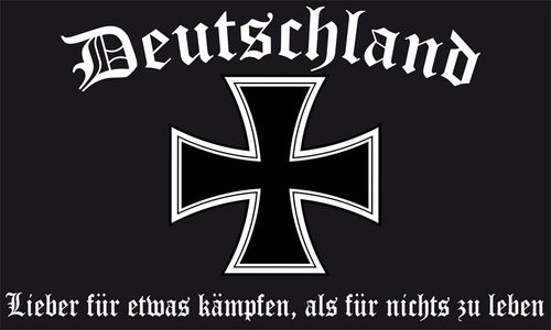 Lieber für etwas kämpfen Fahne / Flagge 90x150 cm