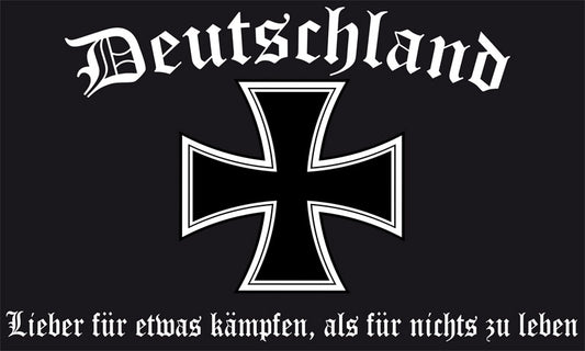 Lieber für etwas kämpfen Fahne / Flagge 90x150 cm