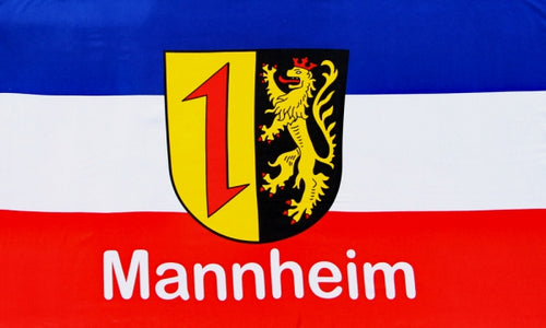 Mannheim mit Schrift  Fahne / Flagge 90x150 cm