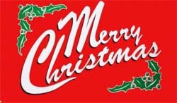 Merry Christmas Fahne / Flagge 90x150 cm