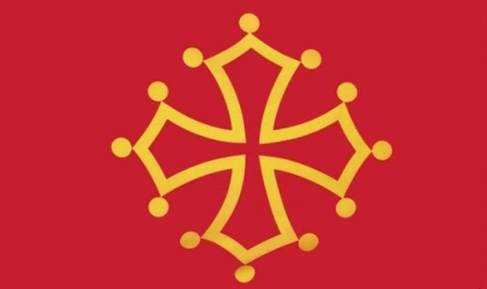 Mittelpyrenäen / Midi-Pyrenees Region Fahne / Flagge 90x150 cm