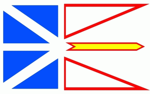 Neufundland Fahne / Flagge 90x150 cm