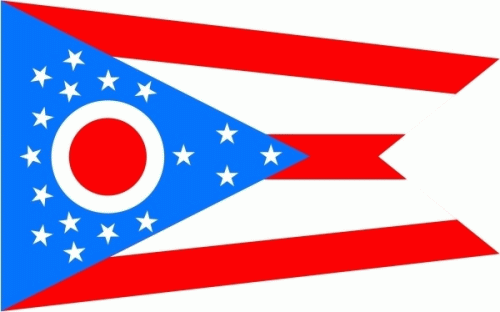 Ohio Fahne / Flagge 90x150 cm