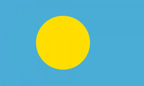 Palau Fahne / Flagge 90x150 cm