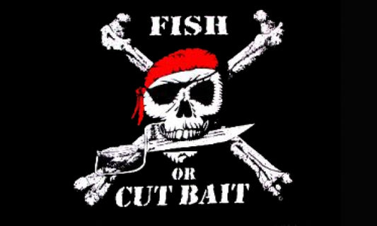Pirat Fish or cut Bait Fahne / Flagge 90x150 cm