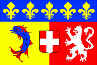 Rhone-Alpes Region Fahne / Flagge 90x150 cm