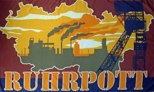 Ruhrpott Motiv 4 Fahne / Flagge 90x150 cm