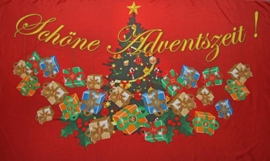 Schöne Adventszeit Fahne / Flagge 90x150 cm
