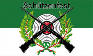 Schützenfest mit Scheibe Fahne / Flagge 90x150 cm