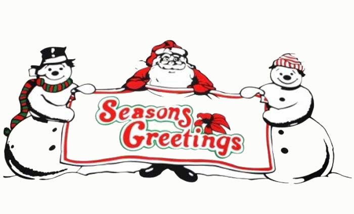 Season's Greetings Fahne / Flagge 90x150 cm