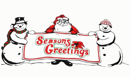 Season's Greetings Fahne / Flagge 90x150 cm