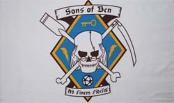 Pirat Sons of Ben Fahne / Flagge 90x150 cm
