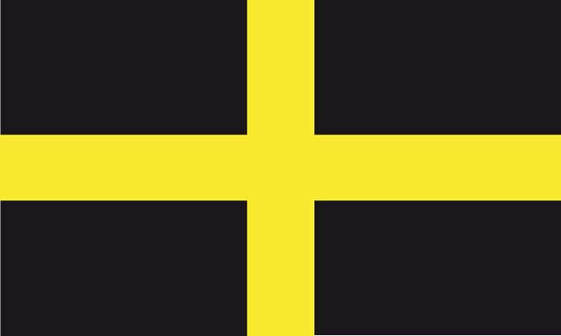 St. David (Kreuz Wales) Fahne / Flagge 90x150 cm