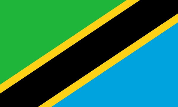 Tansania Fahne / Flagge 90x150 cm