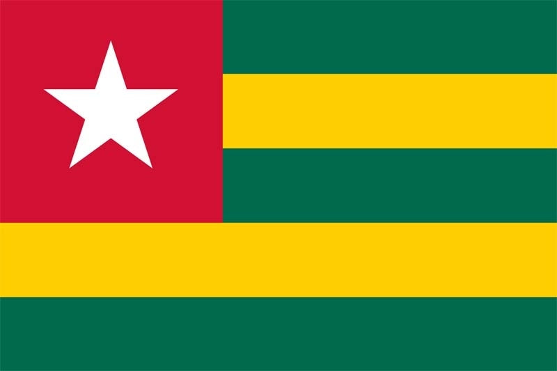 Togo Fahne / Flagge 90x150 cm