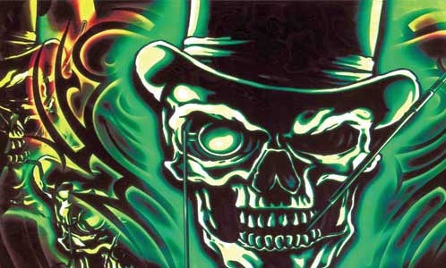 PIrat Tophat Fahne / Flagge 90x150 cm