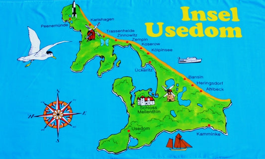 Usedom Fahne / Flagge 90x150 cm