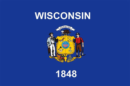Wisconsin Fahne / Flagge 90x150 cm